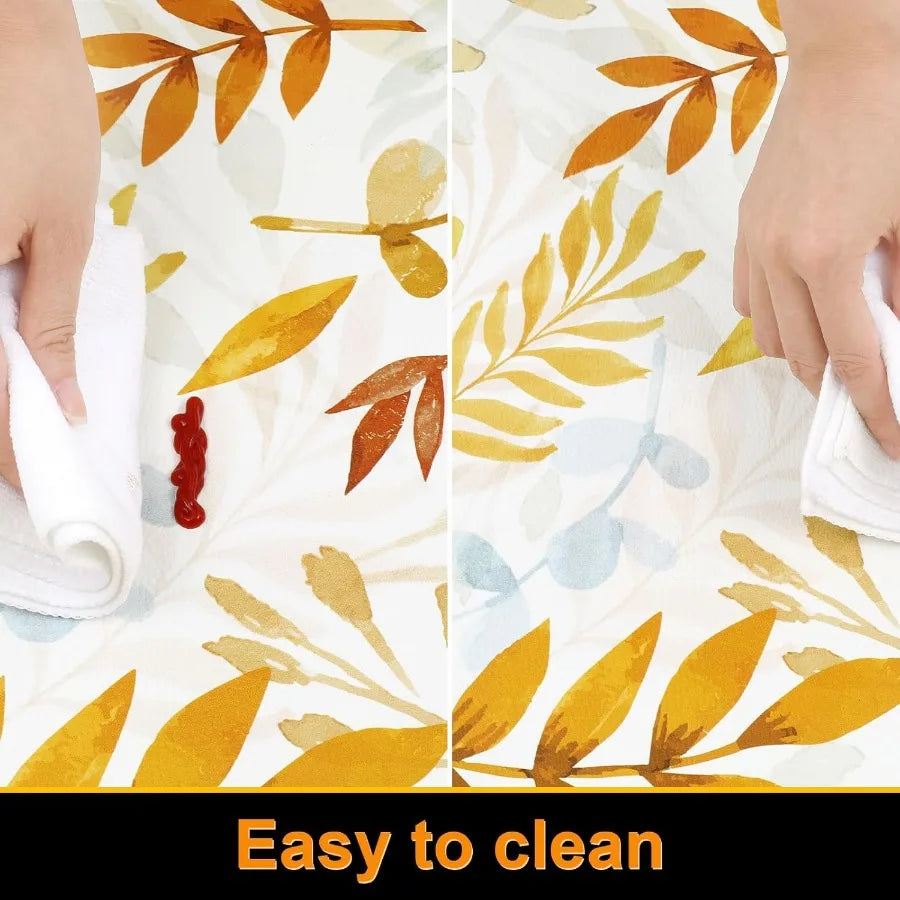 Fall Anti Fatigue Kitchen Mat 2 Pcs Autumn Yellow Orange Leaves Maple Leaf Non Slip Cushioned Kitchen Floor Mats Ergonomic