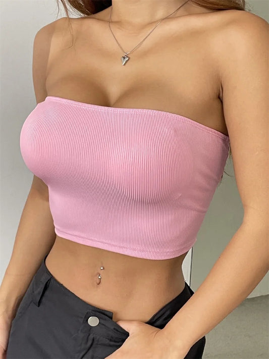 Sexy Off Shoulder Ruffle Crop Top
