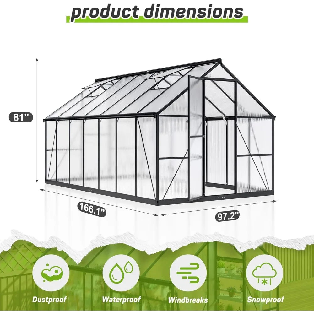 Greenhouse for Outdoors 8x14 FT,