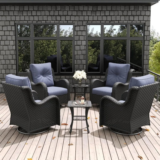 6 Pieces Outdoor Patio Furniture Set,