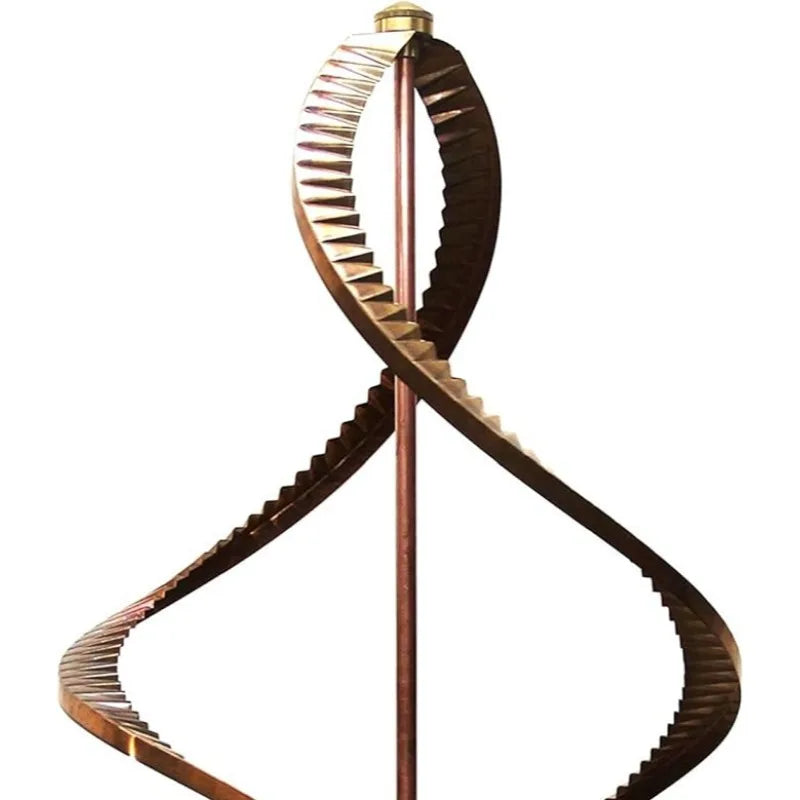 Kinetic Copper Double Helix Spinner