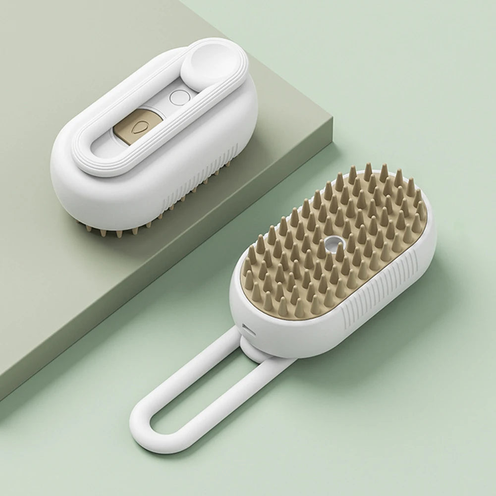 Brush With Electric Water Spray Cat Dog Grooming