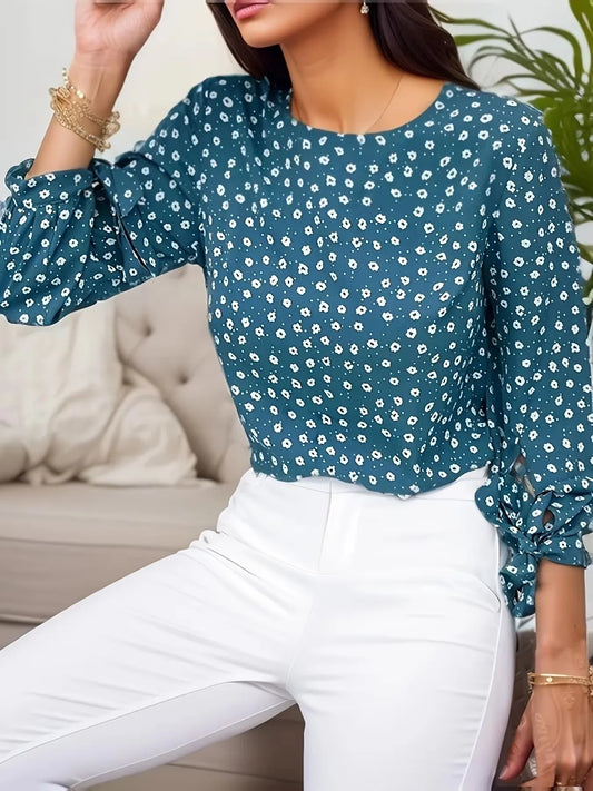 Elegant Women's Plus Size Flower Keyhole Back
