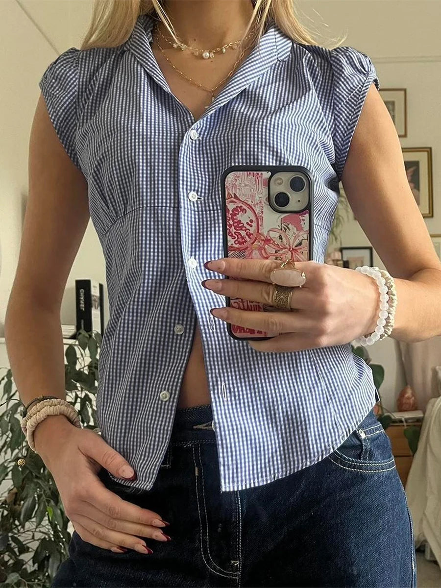 Women Floral Print Blouse V-Neck