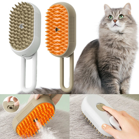 Brush With Electric Water Spray Cat Dog Grooming