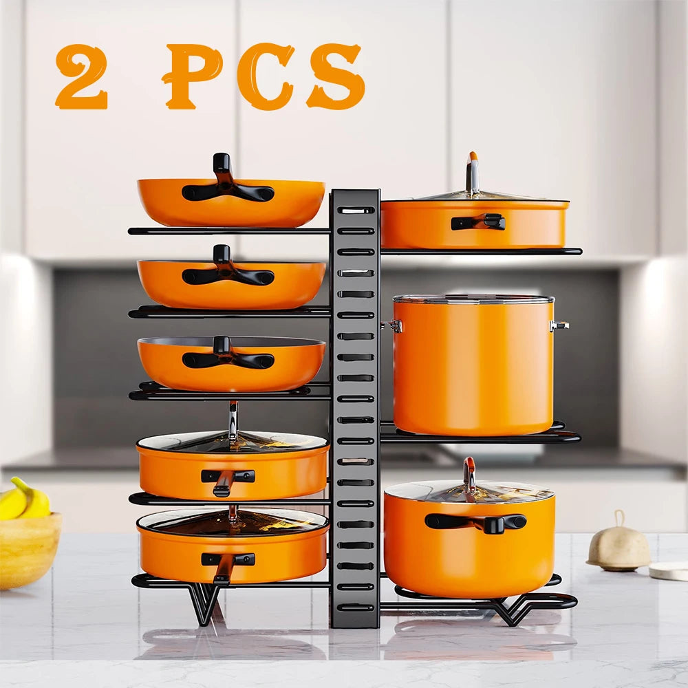 2 Pack Pot Rack, Organizers,