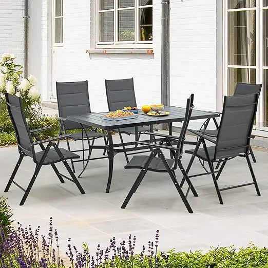 7-Piece All-Weather Rattan Patio Dining Set