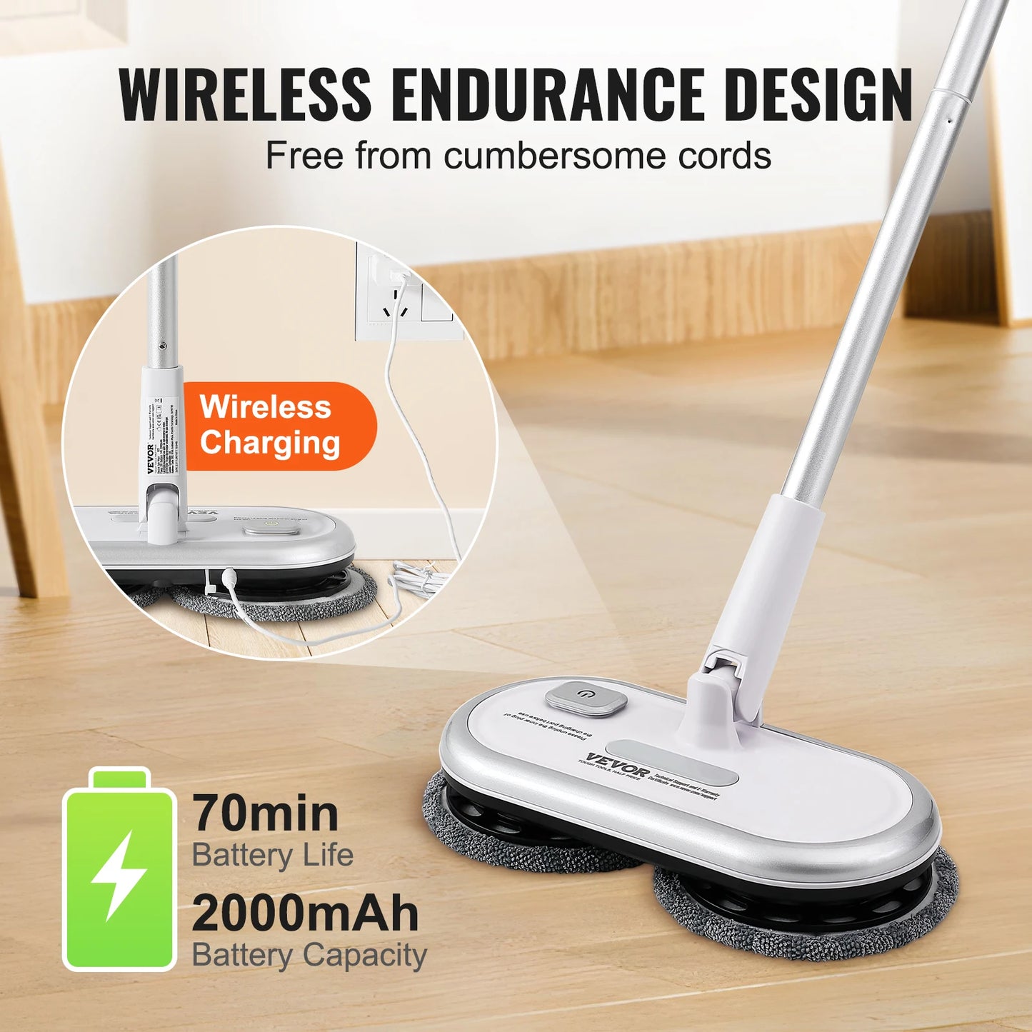 VEVOR Cordless Electric Mop