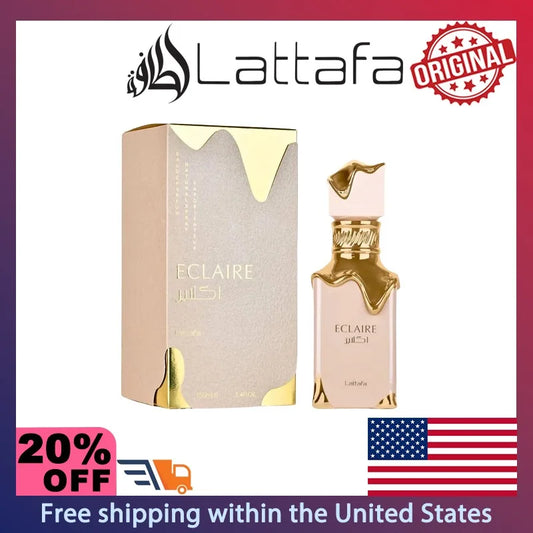 Lattafa Eclaire Eau de Parfum Spray for Women 100ml Original Arab Perfumes LongLasting Floral Fruity Gourmand