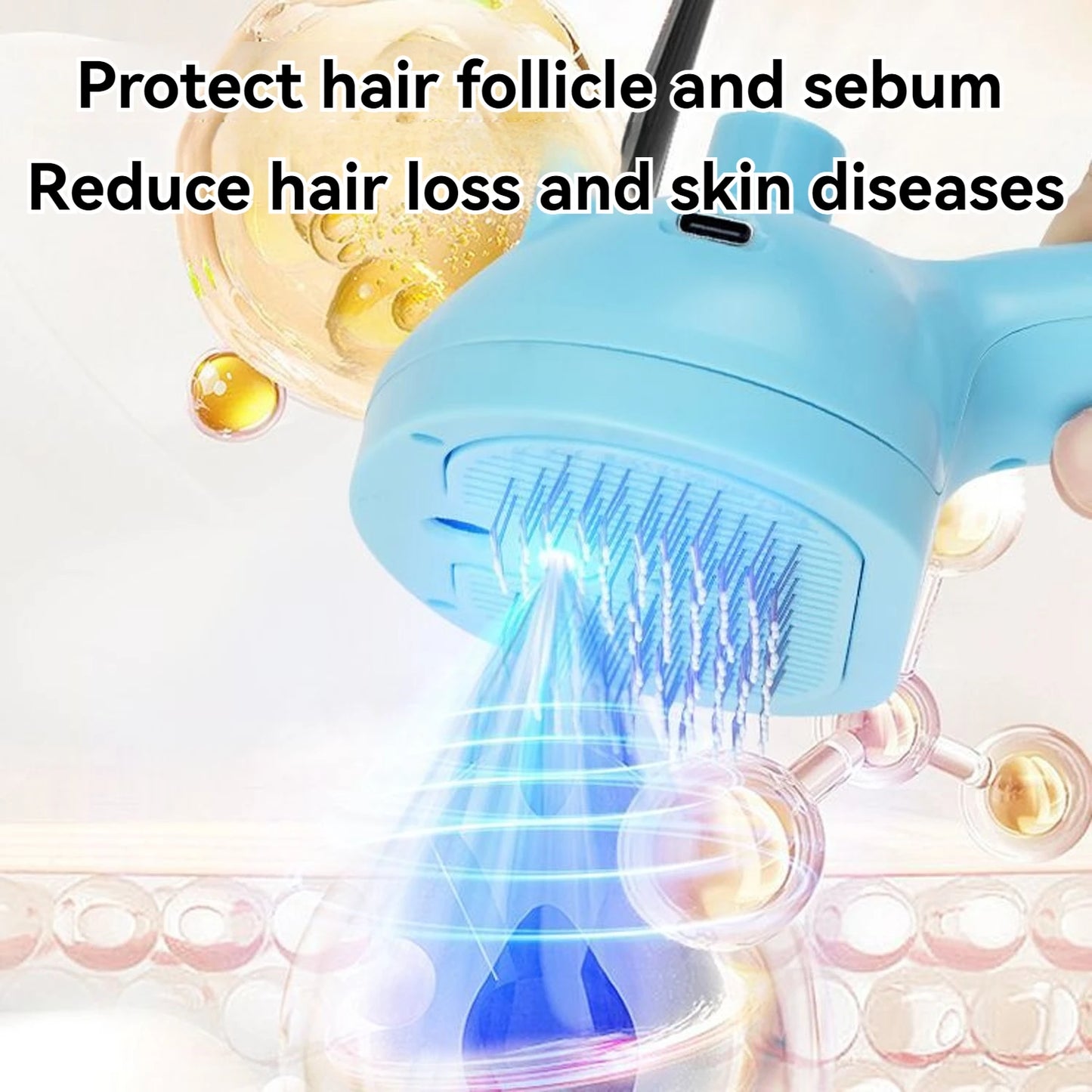 3 In 1 Self Cleaning Steamy Pet Brush -
