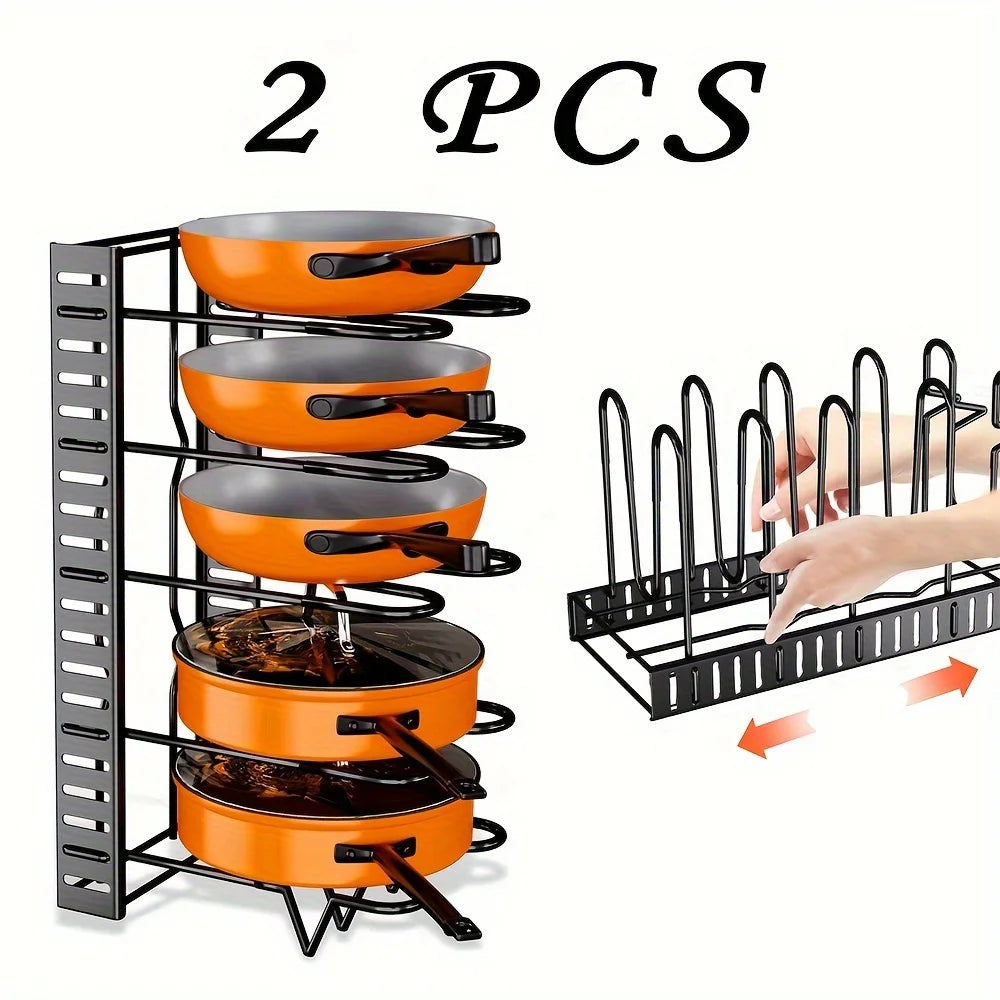 2 Pack Pot Rack, Organizers,