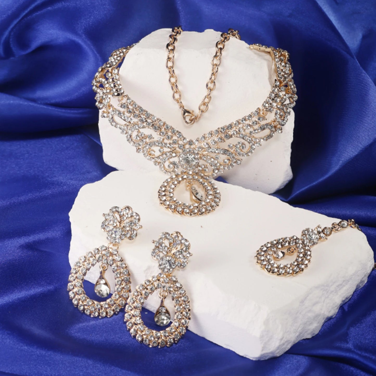 925 silver, gold vintage crystal set, fashionable and durable design Perfect gift for wife, girlfriend, mother, daughter