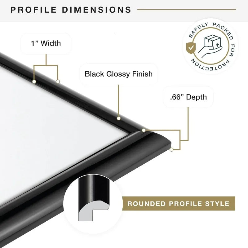Trendsetter 13.5x40 Poster Frame Black