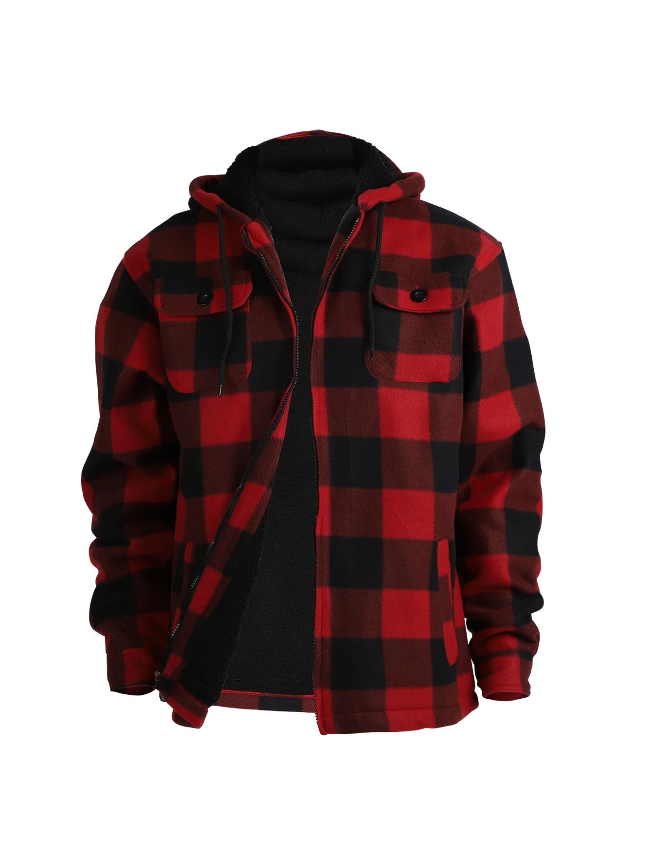 Men's high-end fashionable casual windproof and warm hooded winter jacket