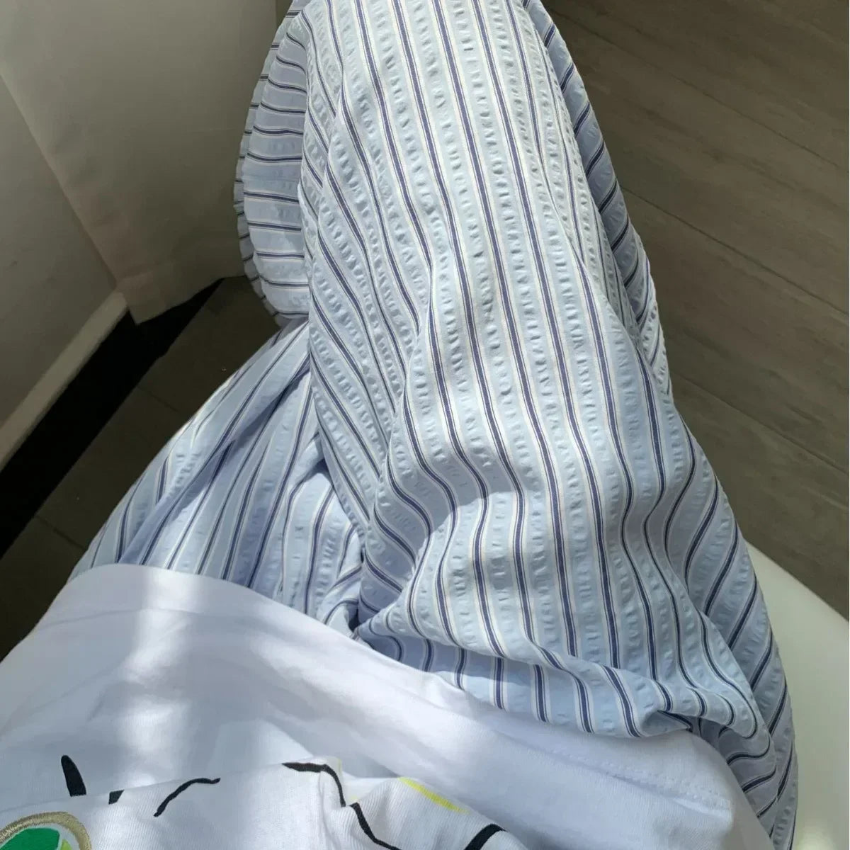 Casual Striped  Drawstring Straight Pant  Women Loose Holiday Pants Preppy Sweet Pink High Waist Office Trousers