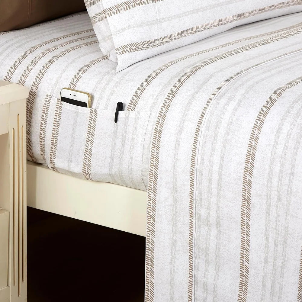 Luxury Twin XL Microfiber Deep Pocket Sheet Set 6-Piece Bedding Soft Breathable Fitted Flat Pillowcases Perfect Gift Easy Care