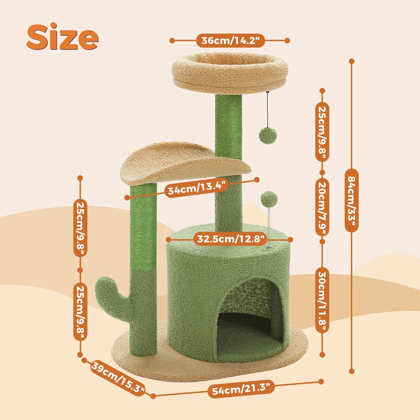 Flower Cat Tree for Indoor Cats,