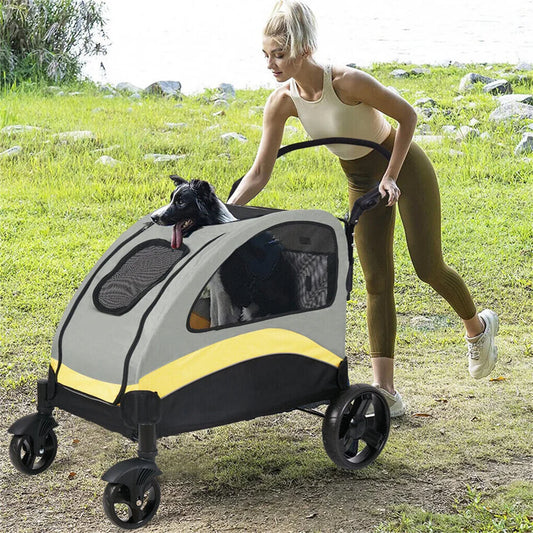 Portable Dog Stroller Pet Jogger Wagon Foldable Cart