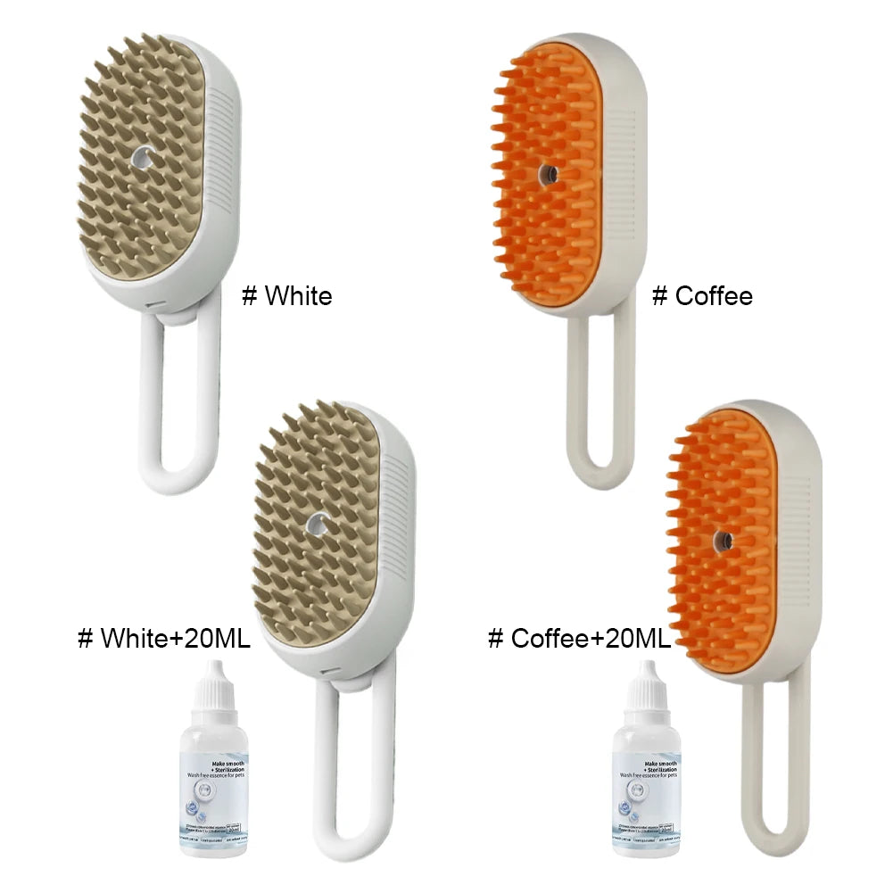 Brush With Electric Water Spray Cat Dog Grooming