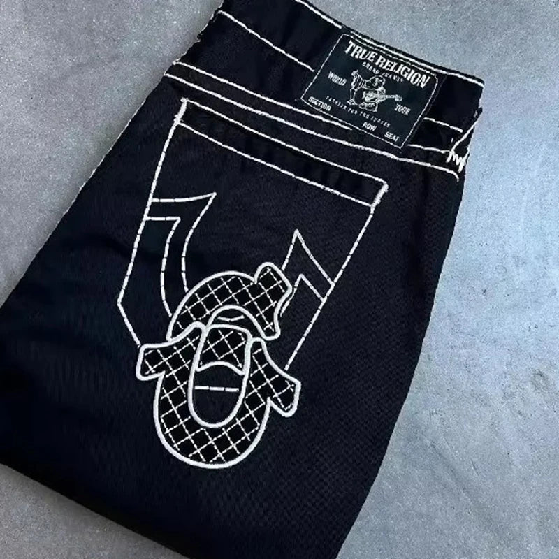 Man Loose Baggy Jeans Hip Hop