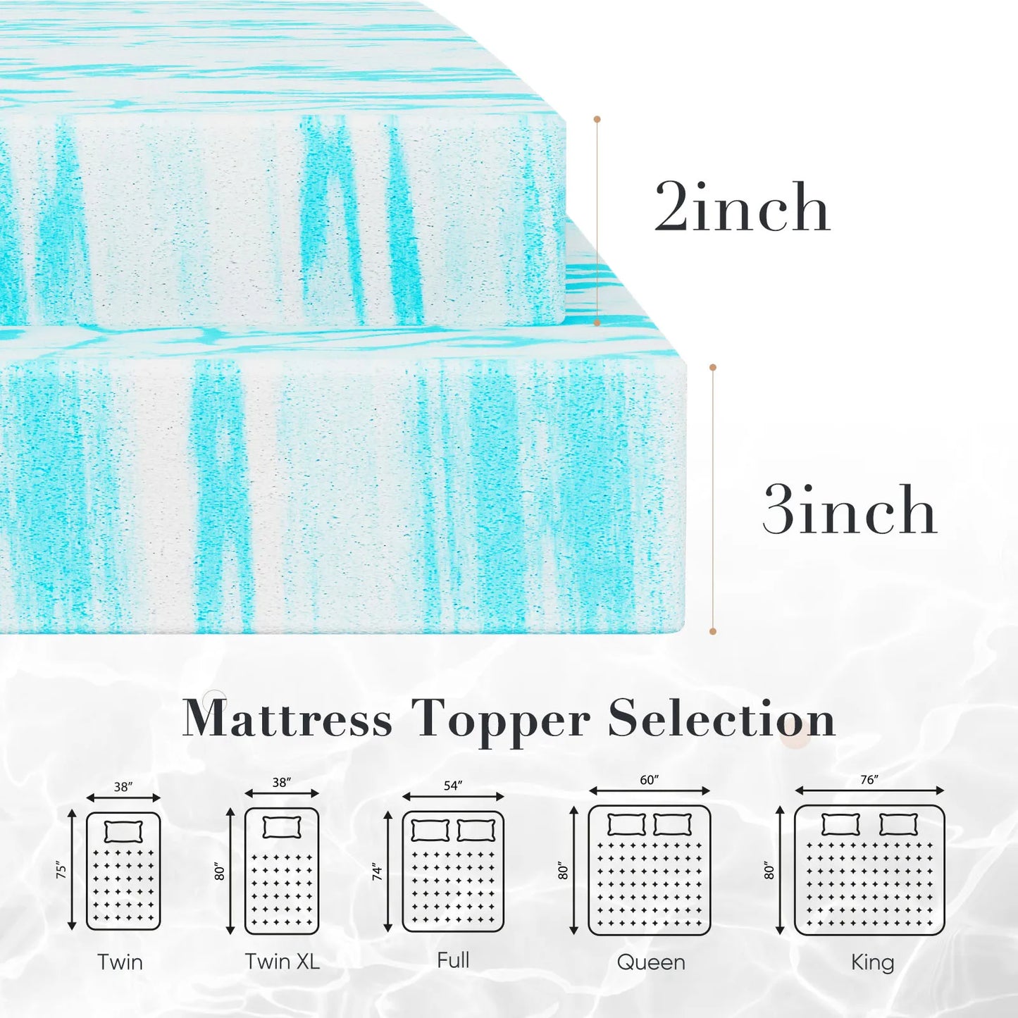 Memory Foam Mattress Topper