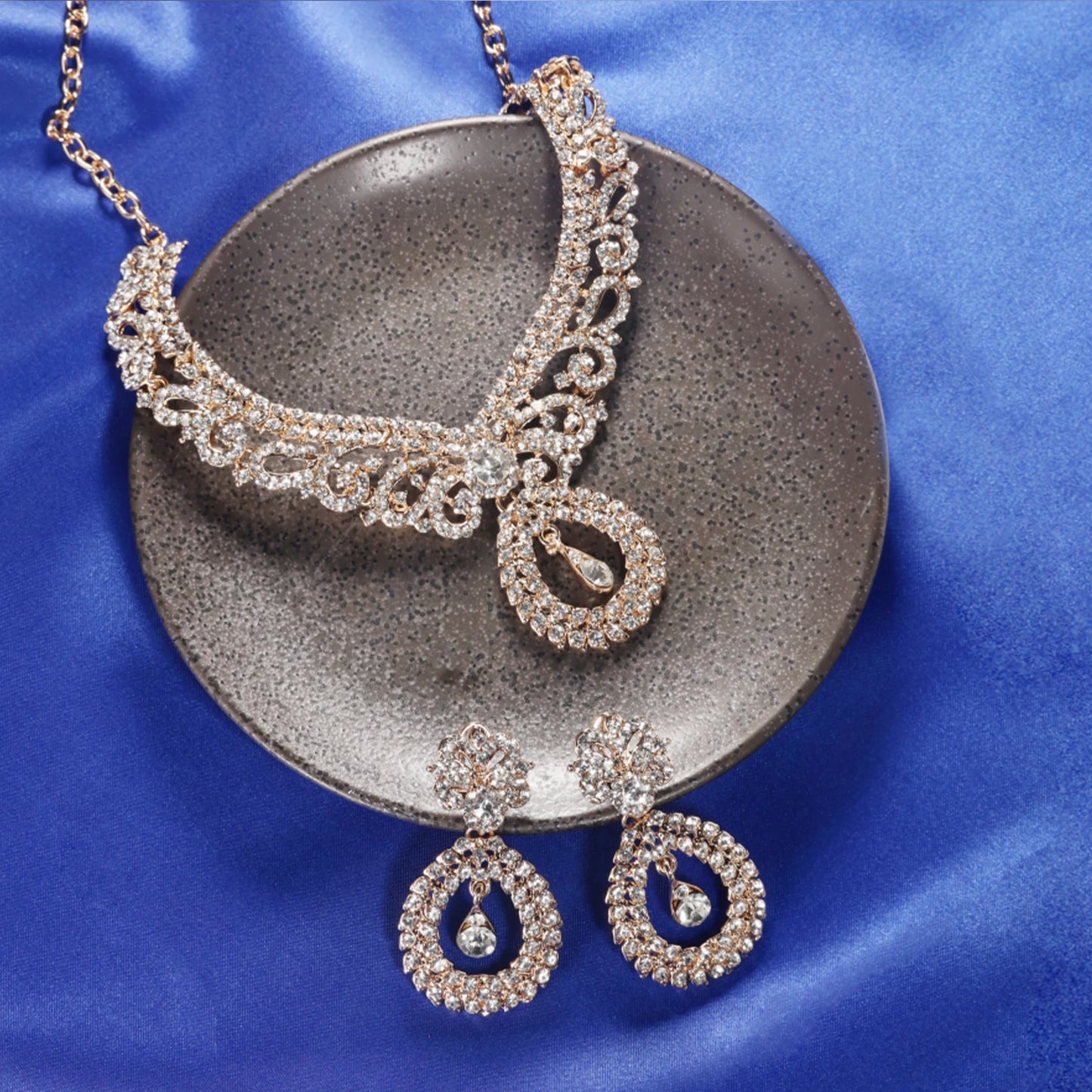 925 silver, gold vintage crystal set, fashionable and durable design Perfect gift for wife, girlfriend, mother, daughter