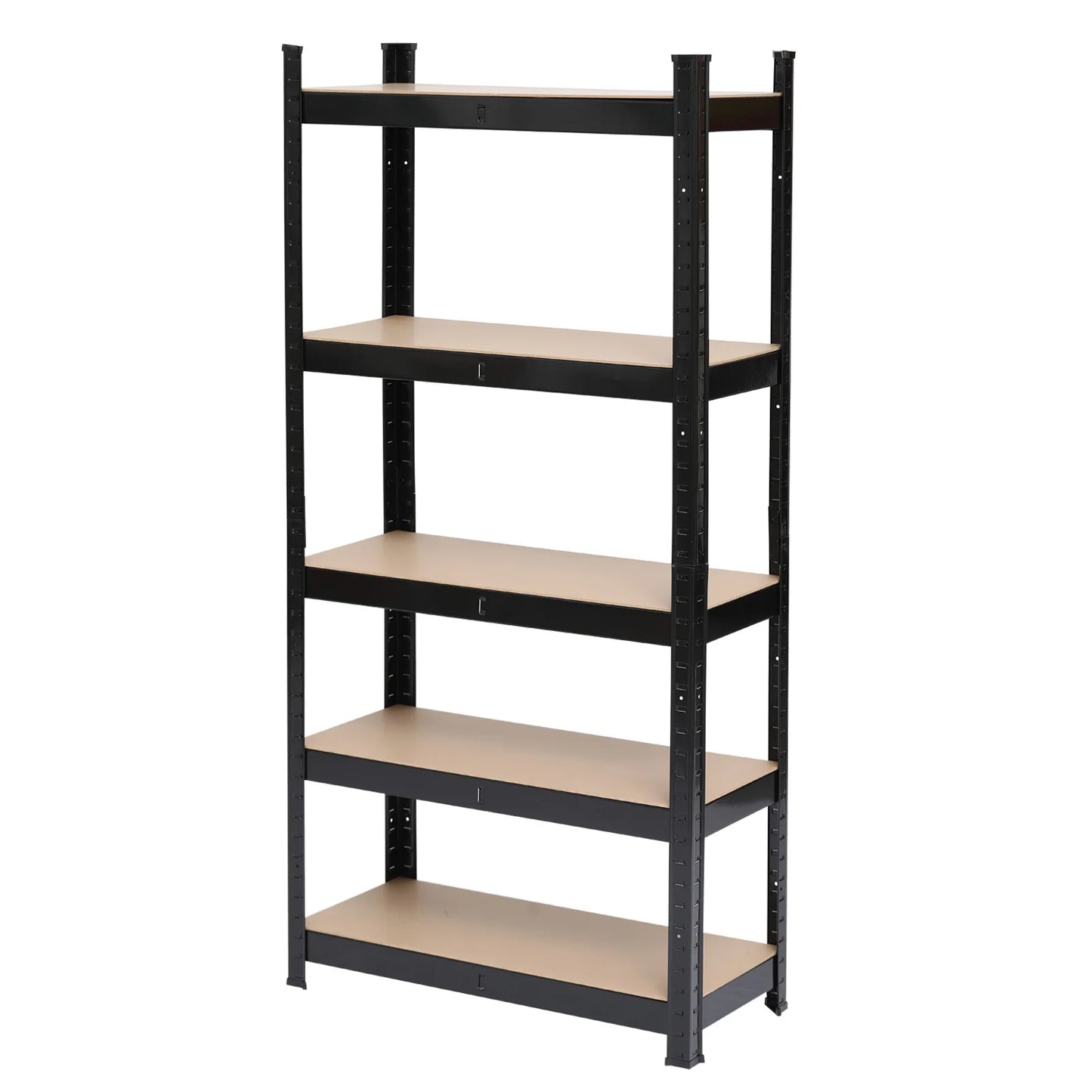5 Tier Heavy Duty Metal Shelving Rack Unit Garage Storage Shelf Black
